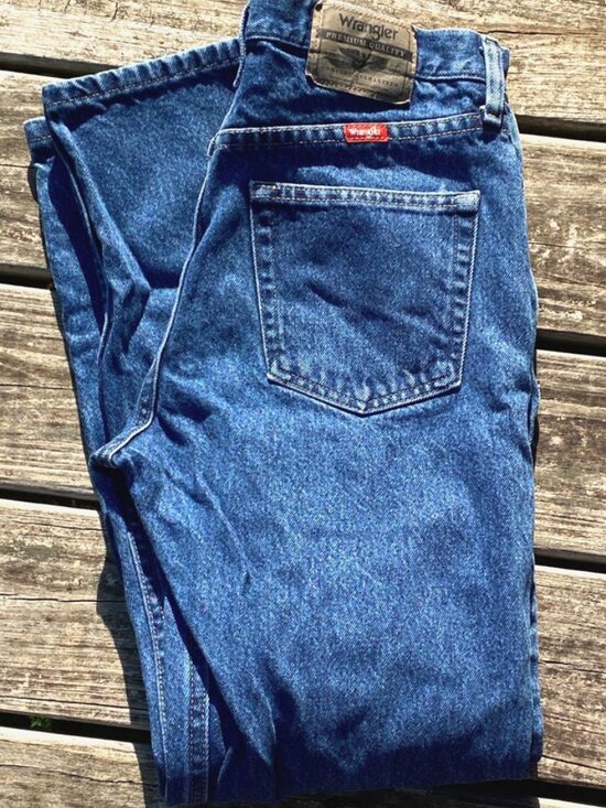 Wrangler Other - Wrangler Jeans Men's 5 pocket Regular Fit Premium Denim Blue Size 31 x 30 Cotton